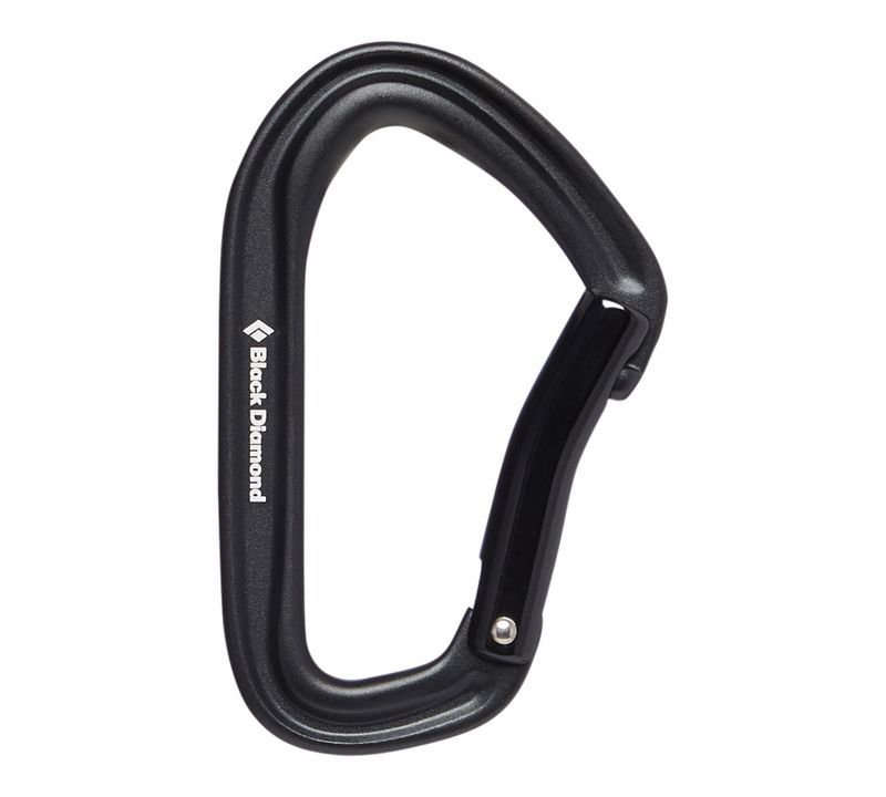 Black Diamond HotForge Bent Gate Unisex Carabiners Black | 57432-WBTN