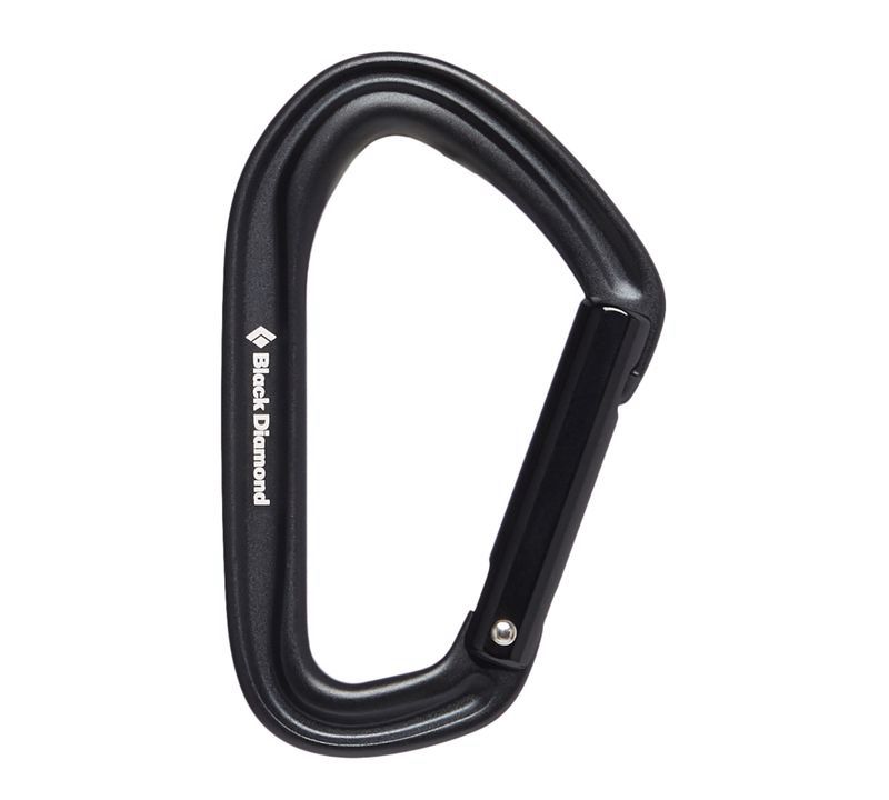 Black Diamond HotForge Straight Gate Unisex Carabiners Black | 06795-FJPV