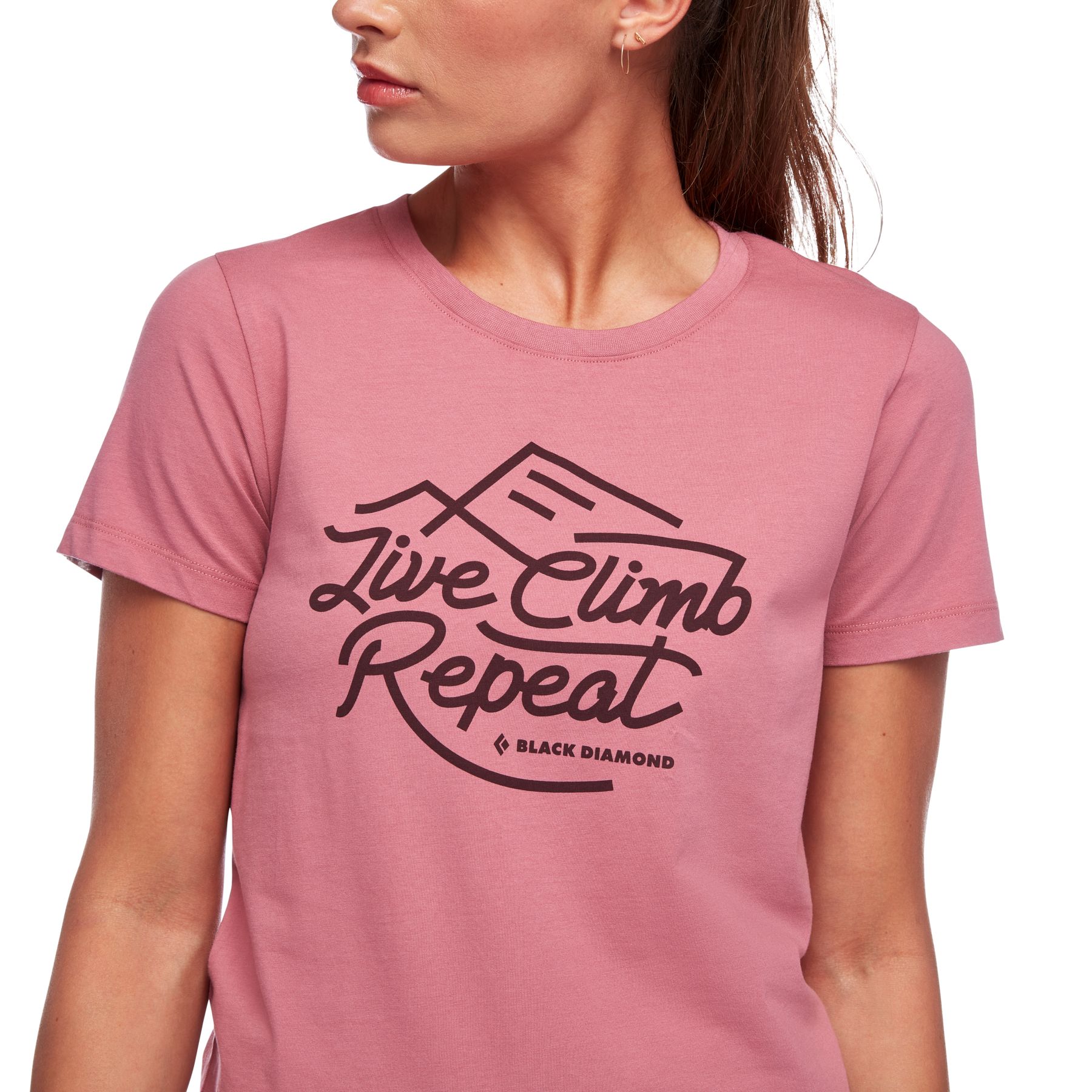 Black Diamond Live Climb Repeat Women's Tops Pink | 41792-VREQ