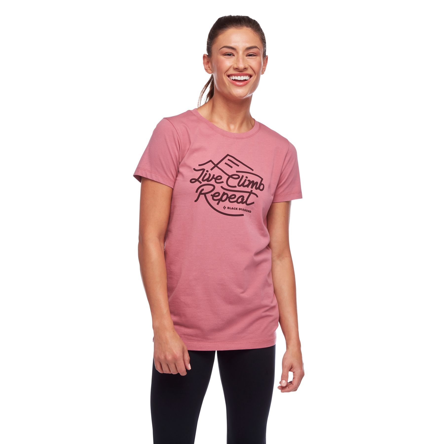 Black Diamond Live Climb Repeat Women\'s Tops Pink | 41792-VREQ