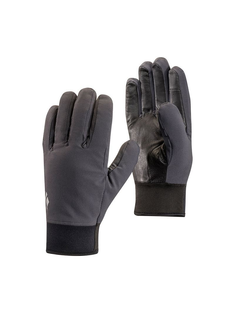 Black Diamond MidWeight Softshell Unisex Gloves Black | 12604-KRSQ