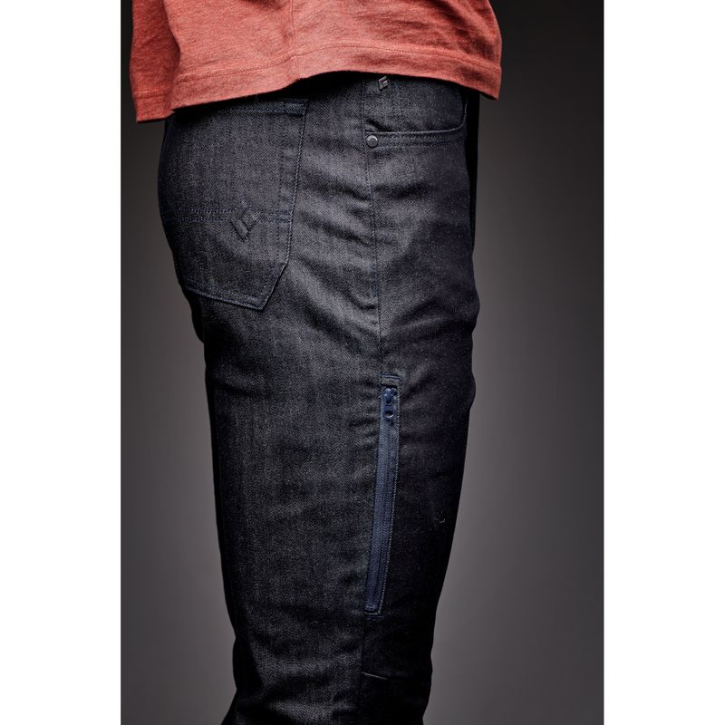 Black Diamond Mission Wool Denim Men's Pants Dark Indigo | 03728-UXGR