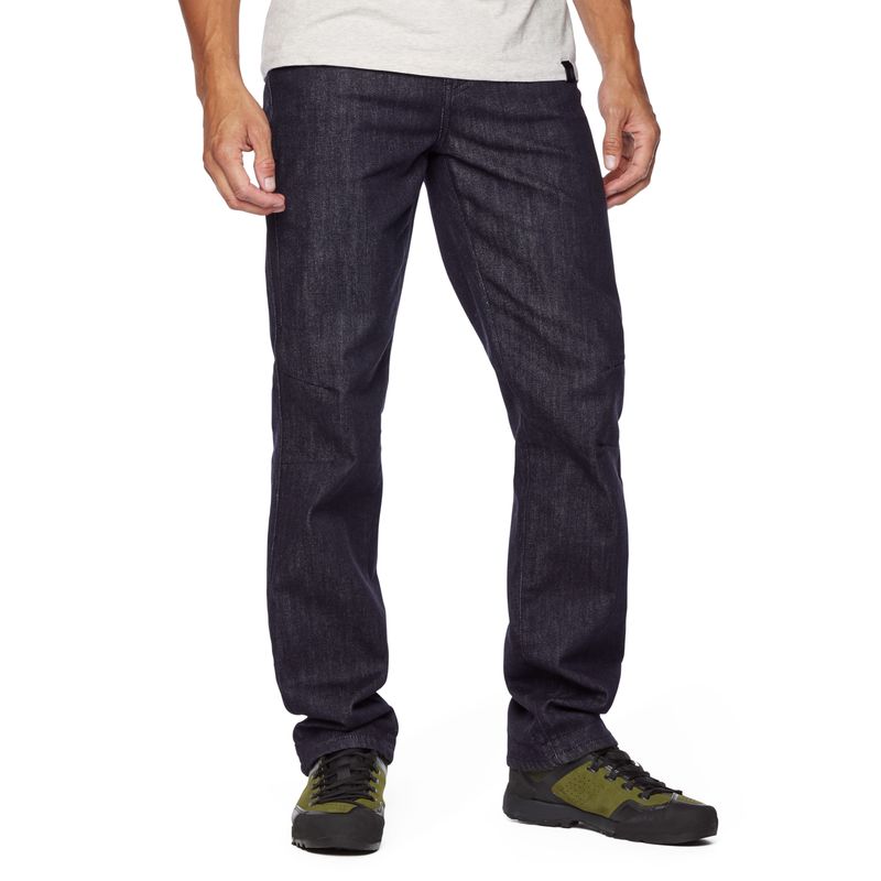 Black Diamond Mission Wool Denim Men\'s Pants Dark Indigo | 03728-UXGR