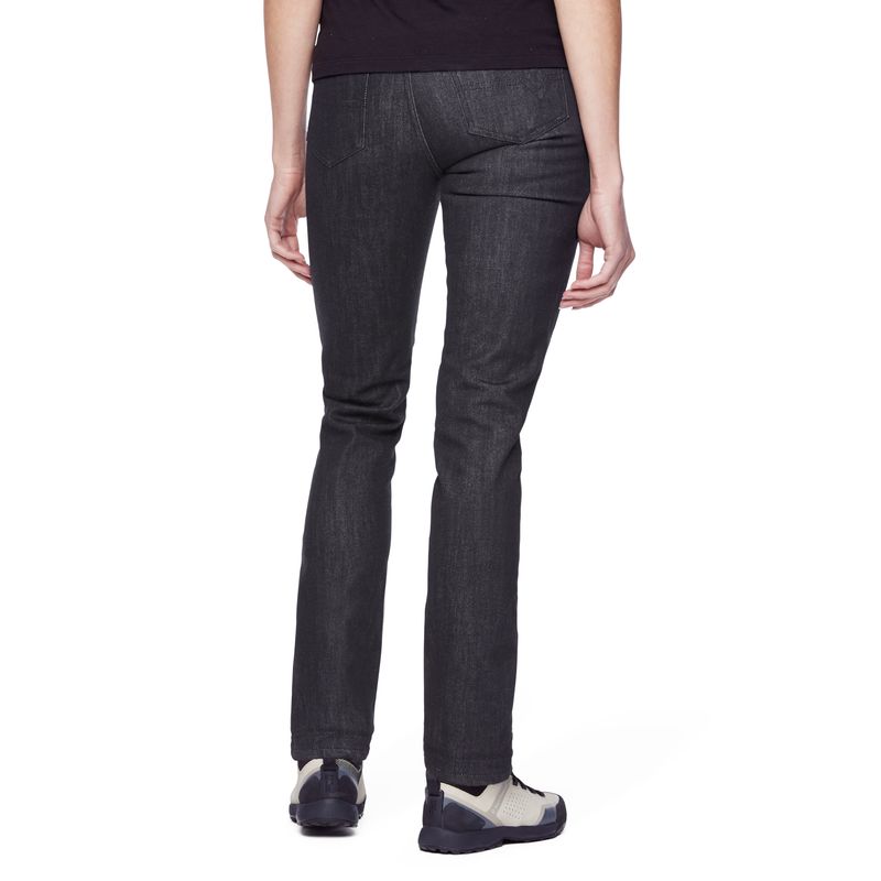 Black Diamond Mission Wool Denim Women's Pants Black | 40713-ZDAR