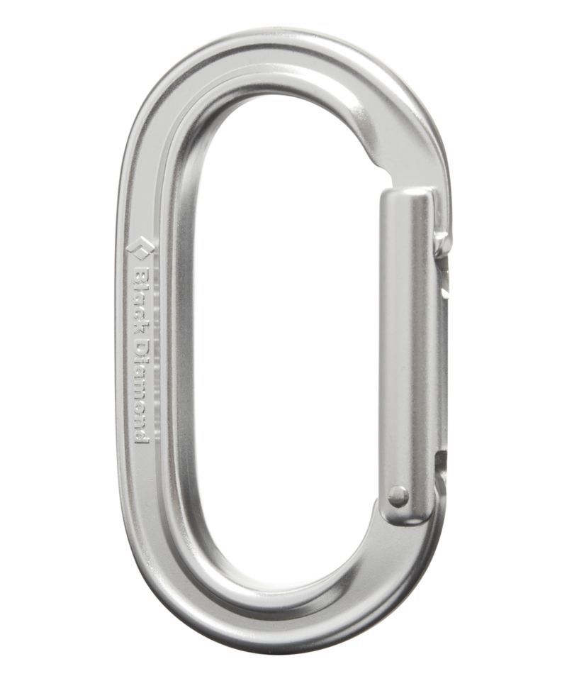 Black Diamond Oval Keylock Unisex Carabiners Silver | 57263-UIXT