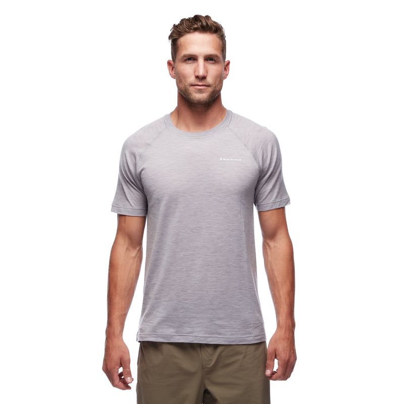 Black Diamond Rhythm Men's Tops Grey | 08749-ZEQU