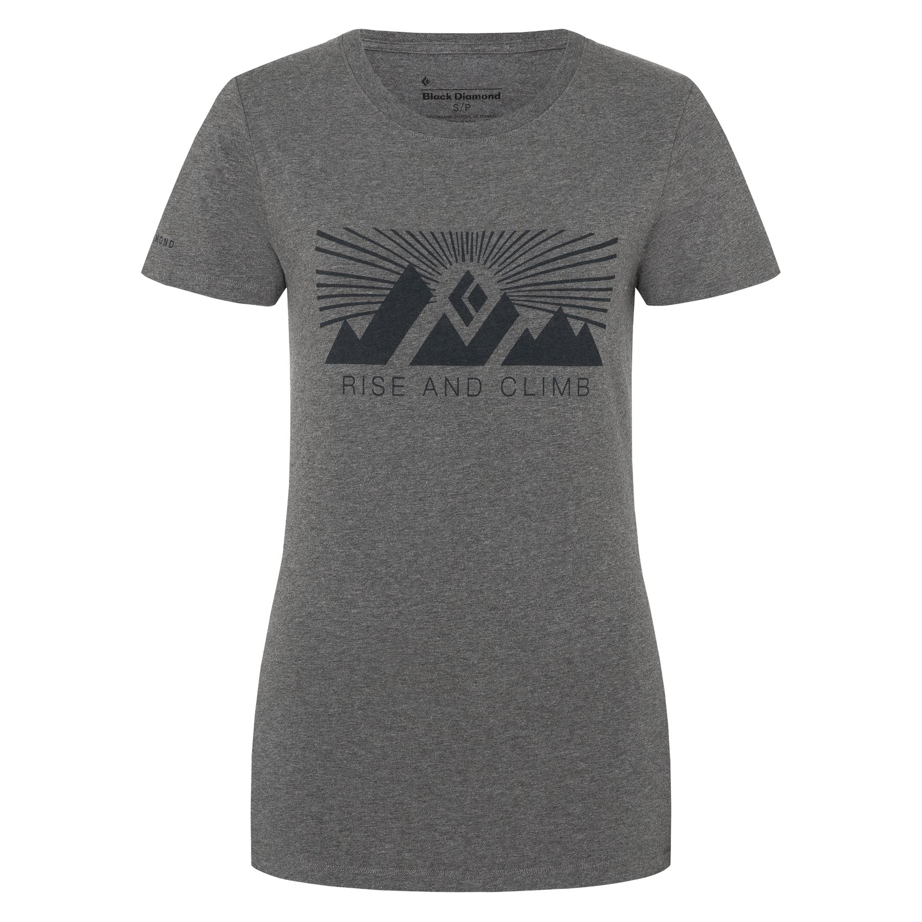 Black Diamond Rise and Climb Women's Tops Grey | 27690-AVGN