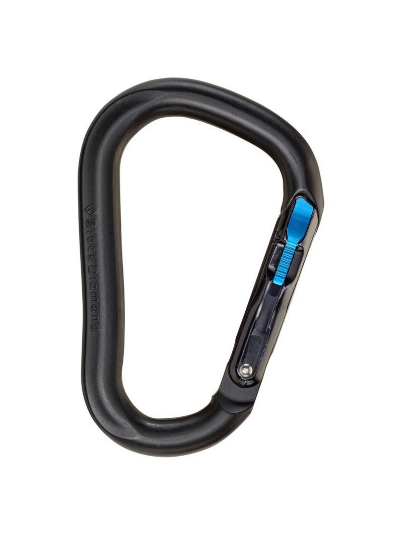 Black Diamond RockLock Magnetron Unisex Carabiners Black / Blue | 38146-LXBA