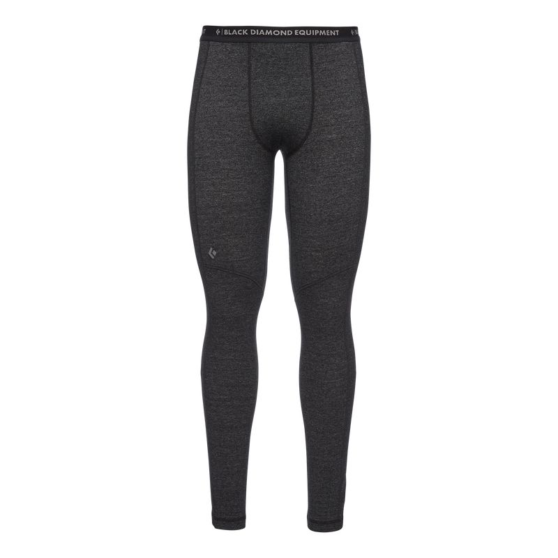 Black Diamond Solution 150 Merino Base Bottom Men's Pants Black | 34589-MIAU