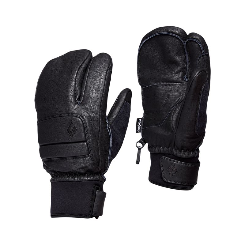 Black Diamond Spark Finger Unisex Gloves Black | 93287-AZWX