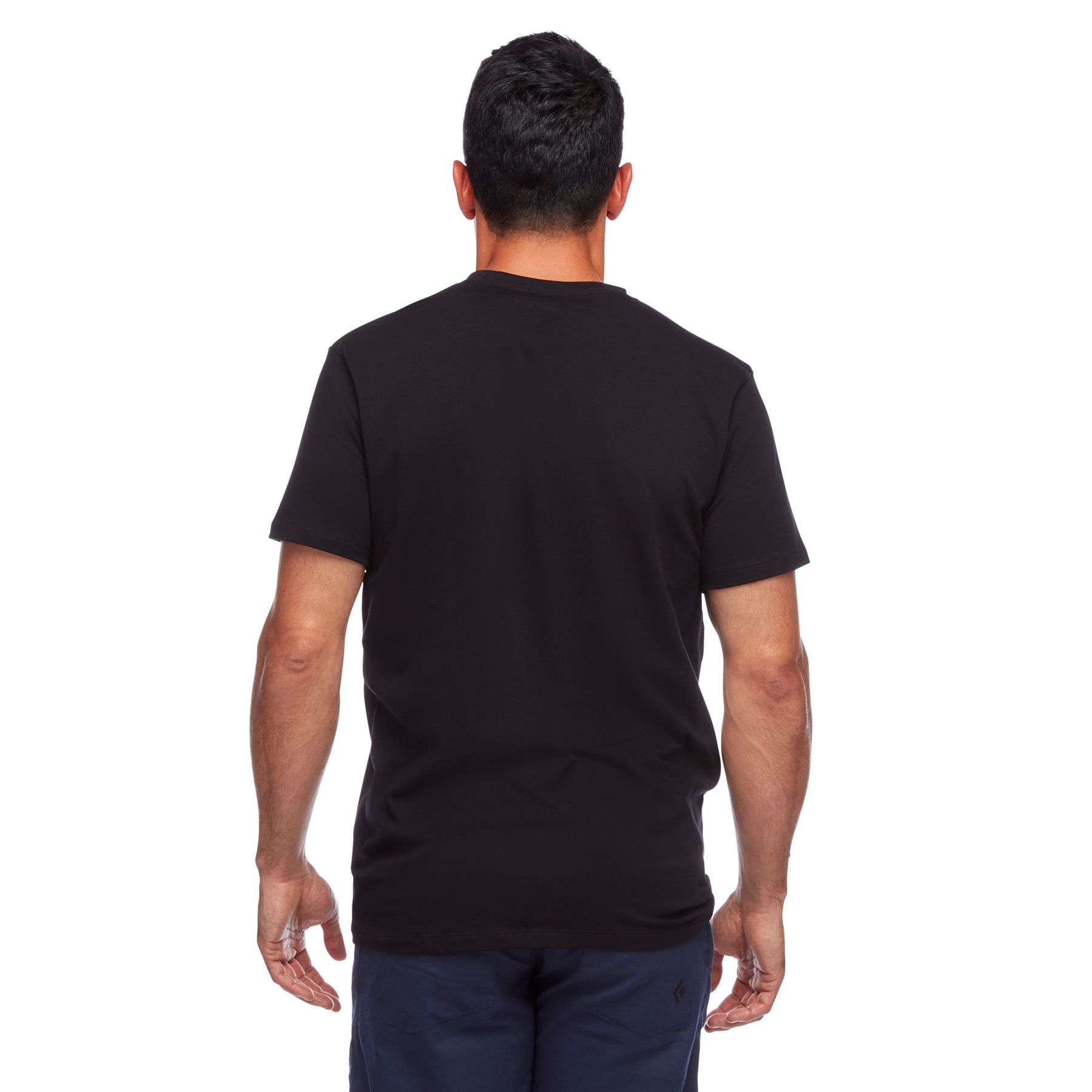 Black Diamond Stacked Logo Men's Tops Black | 09873-NOIL