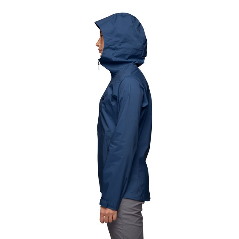 Black Diamond Stormline Stretch Rain Shell Women's Jackets Blue | 25097-KANR