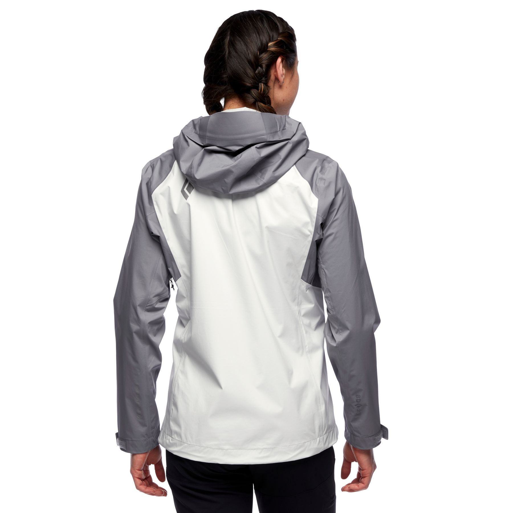 Black Diamond Stormline Stretch Rain Shell Women's Jackets Grey White | 52631-EXAC