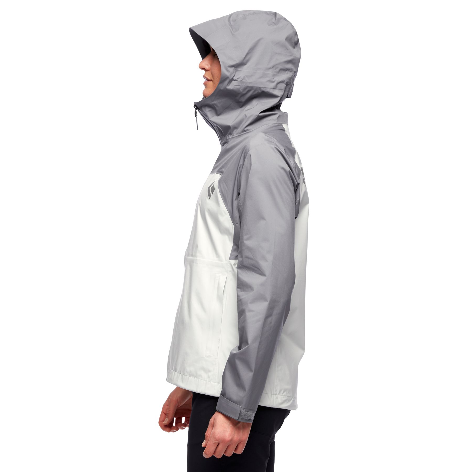 Black Diamond Stormline Stretch Rain Shell Women's Jackets Grey White | 52631-EXAC