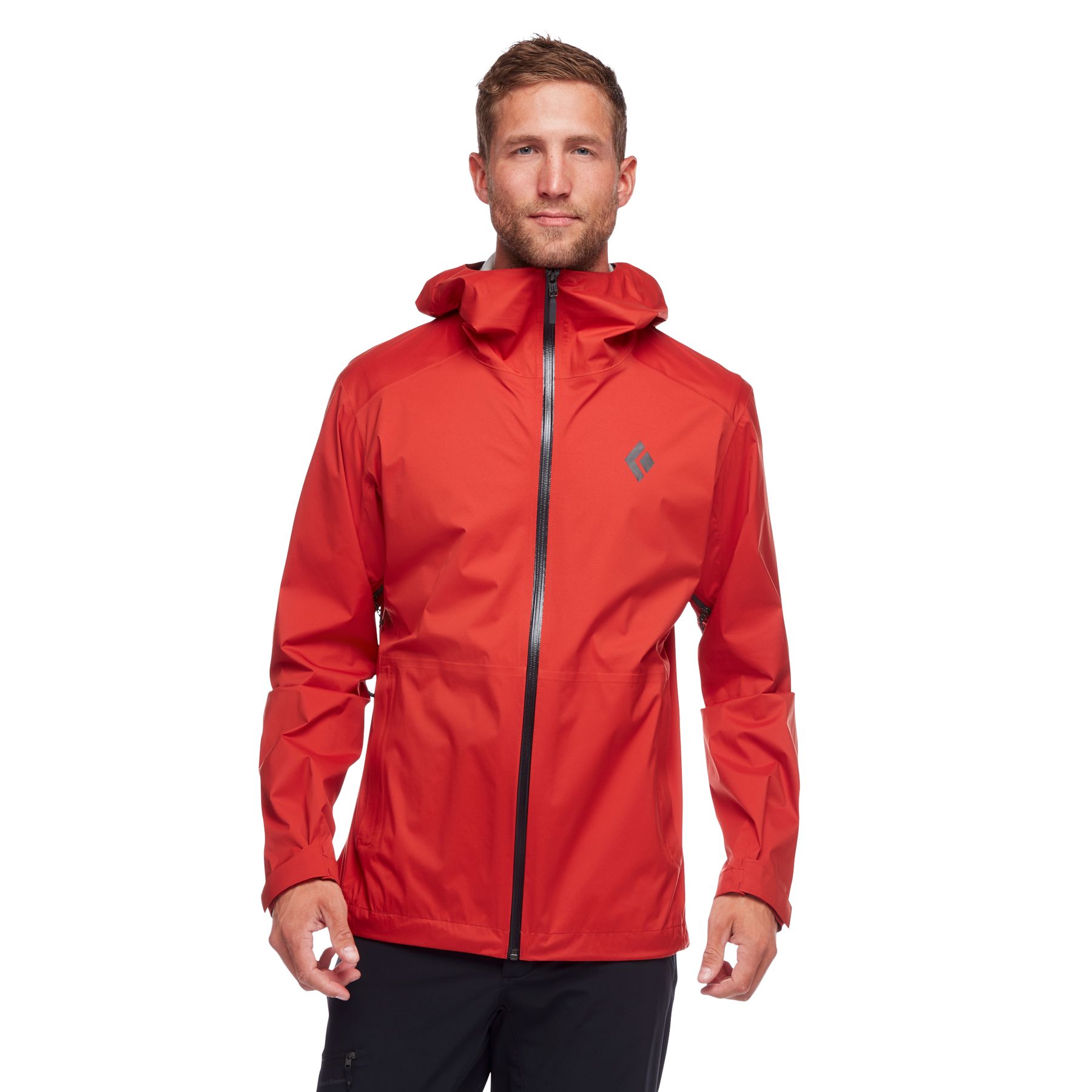 Black Diamond Stormline Stretch Rain Shell Men's Jackets Red | 94502-ODPH