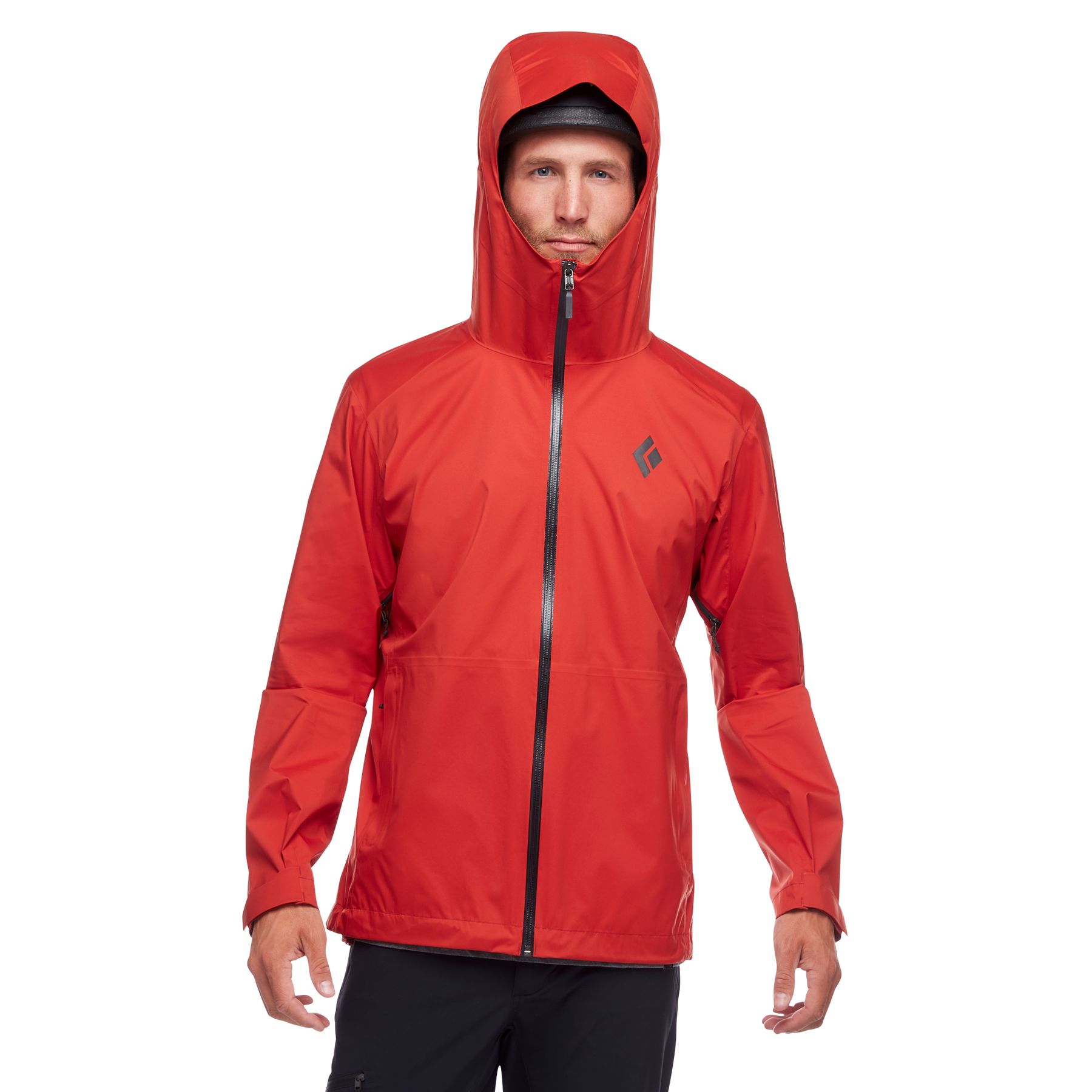 Black Diamond Stormline Stretch Rain Shell Men's Jackets Red | 94502-ODPH