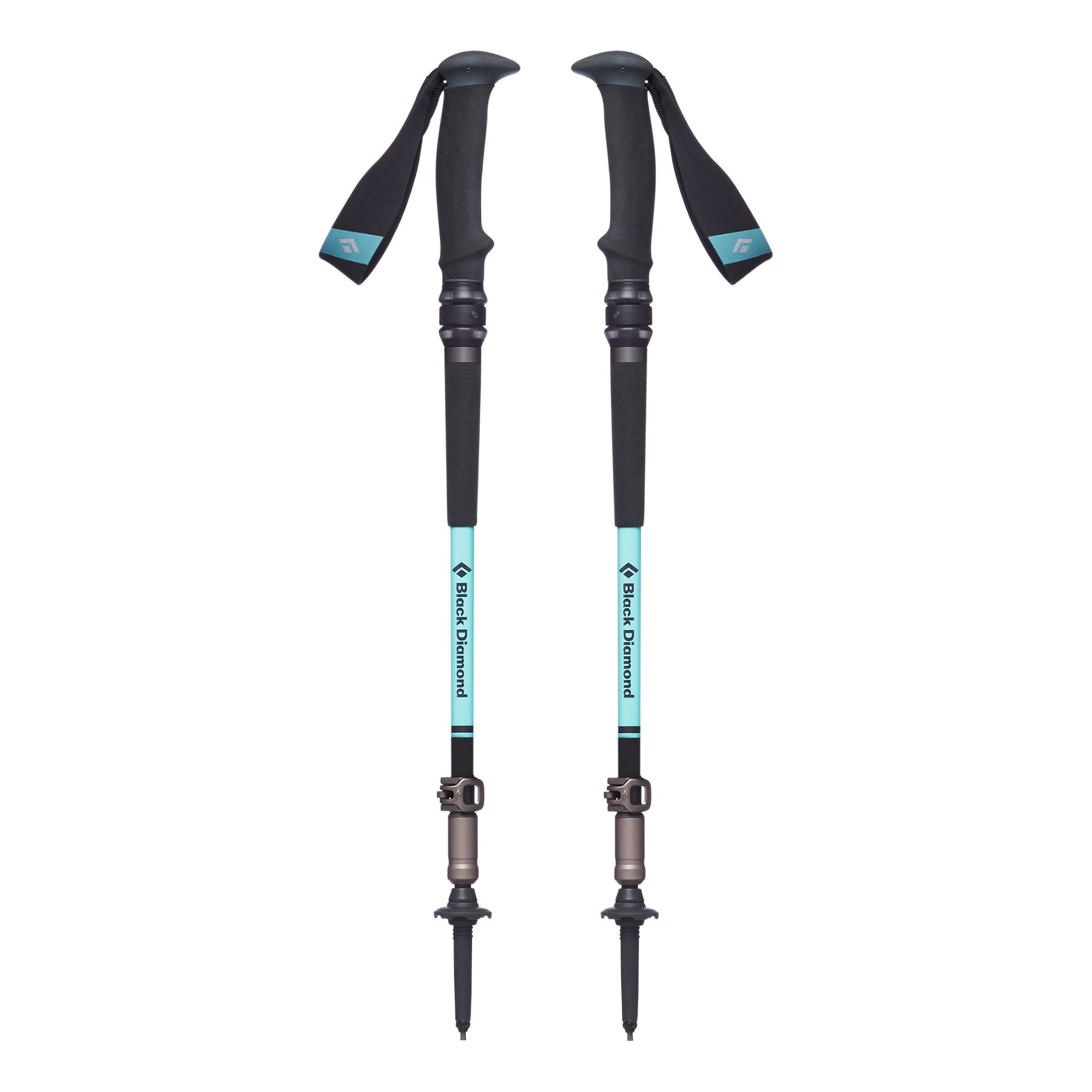 Black Diamond Trail Pro Shock Women\'s Trekking Poles Black Green | 50683-RDJP