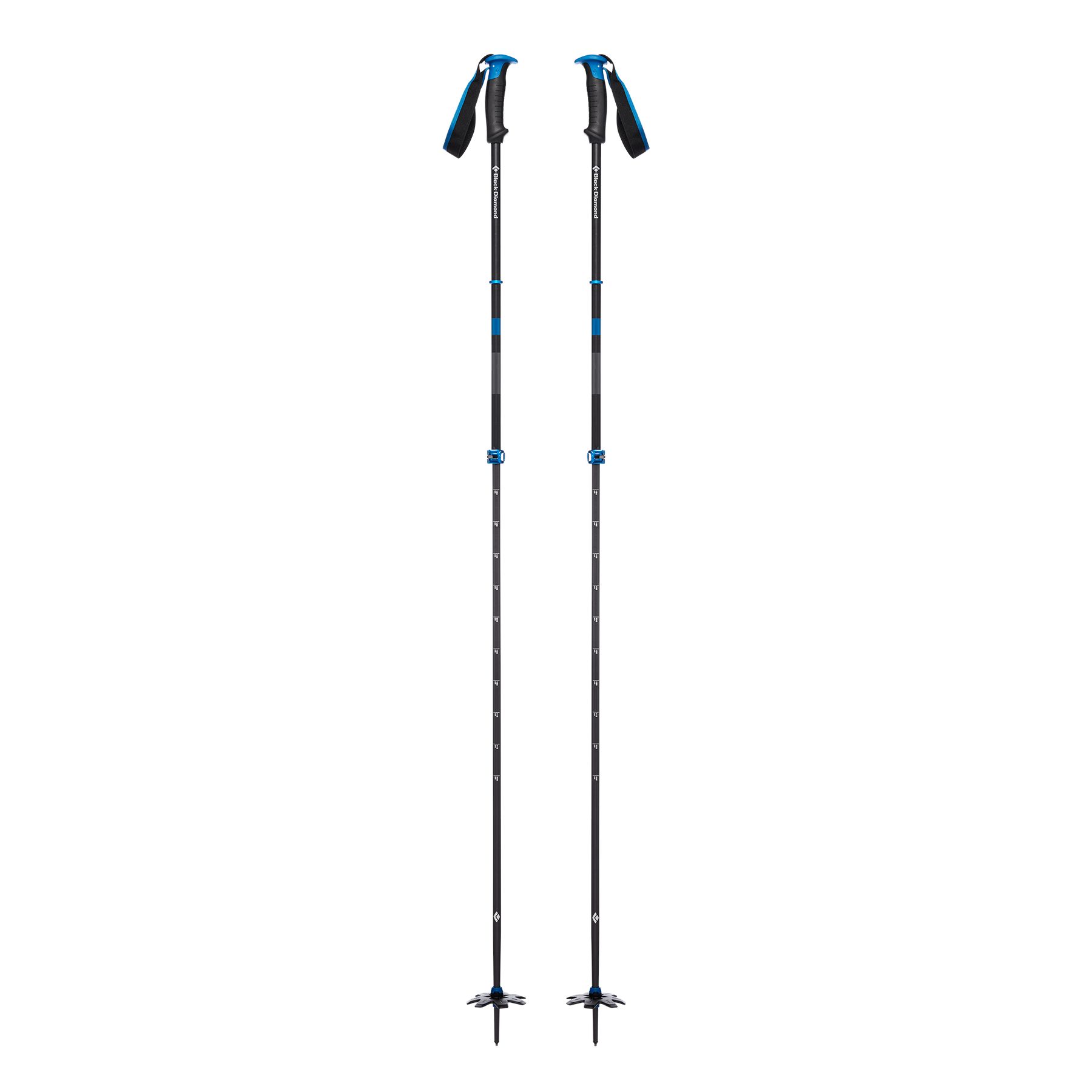 Black Diamond Traverse Pro Unisex Ski Poles Black Blue | 14209-OWKG