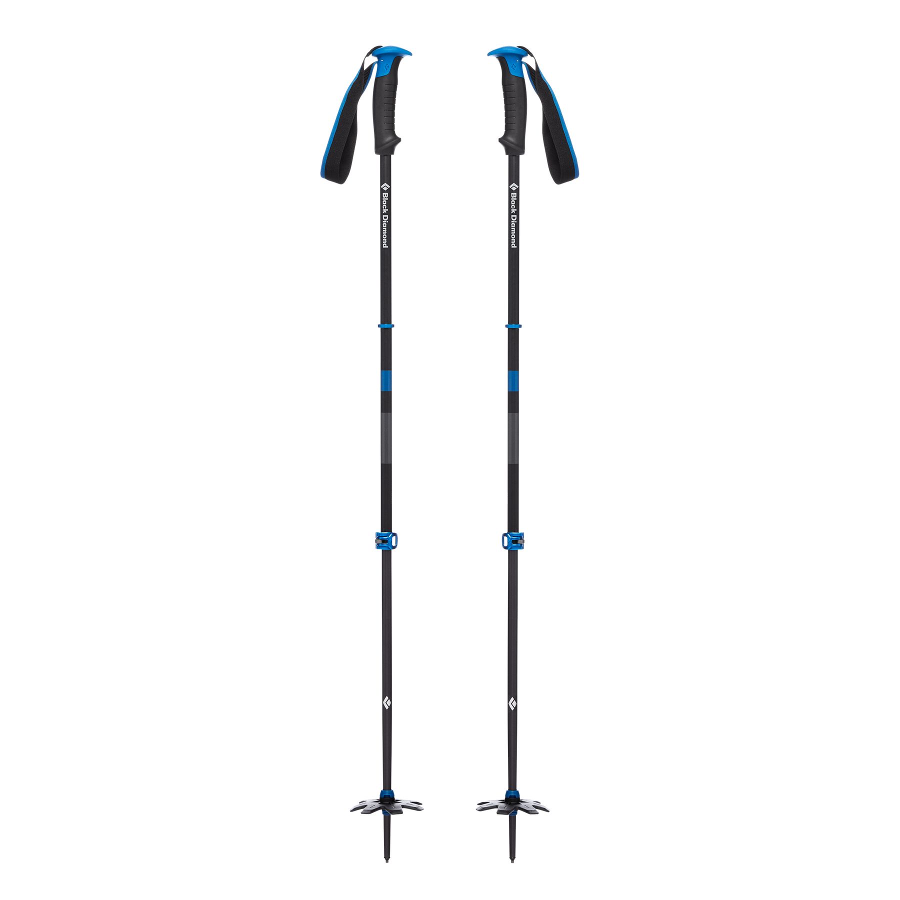 Black Diamond Traverse Pro Unisex Ski Poles Black Blue | 14209-OWKG