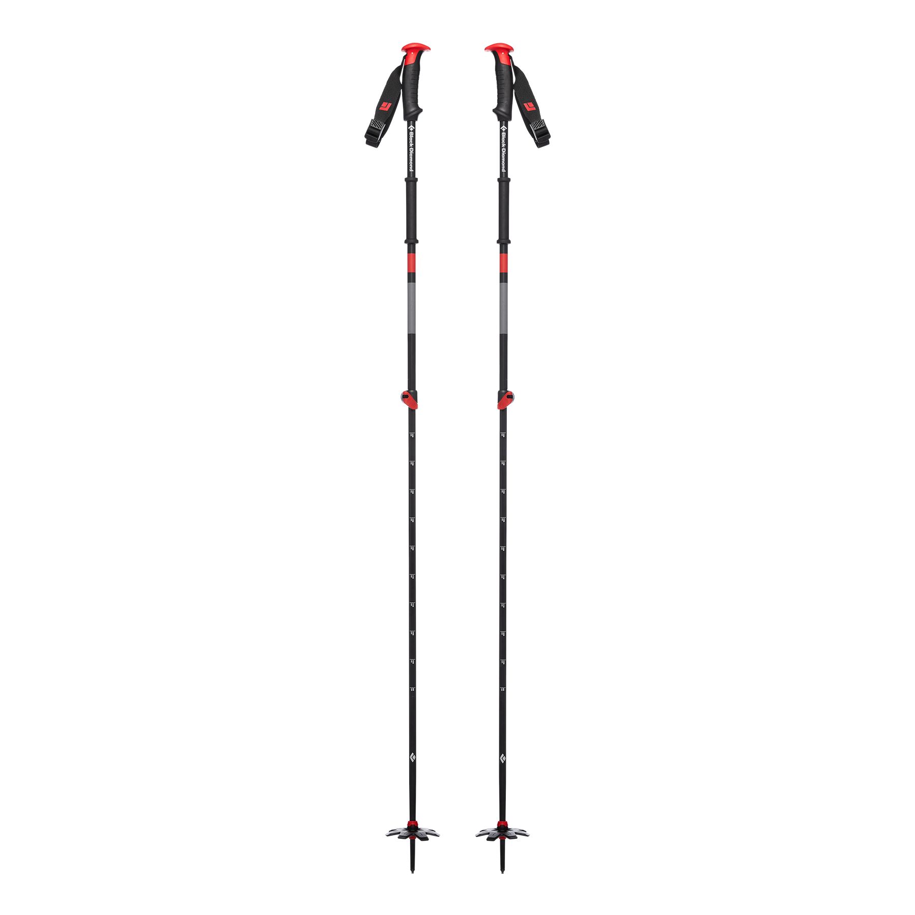 Black Diamond Traverse Unisex Ski Poles Black Orange | 57916-RQXZ