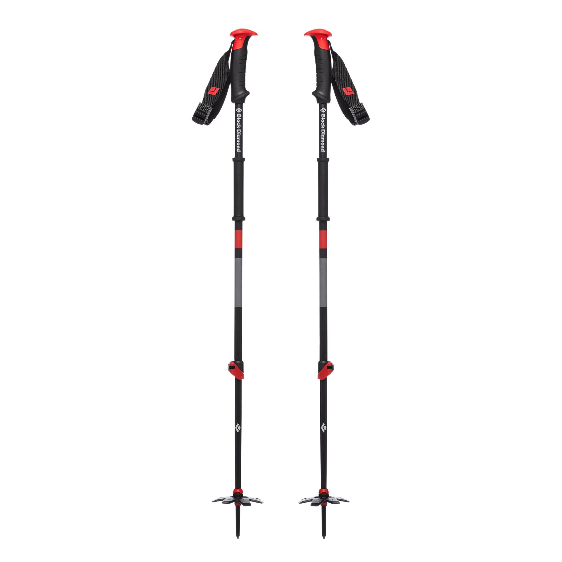 Black Diamond Traverse Unisex Ski Poles Black Orange | 57916-RQXZ