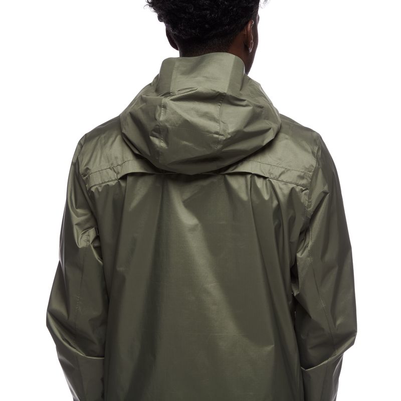 Black Diamond Treeline Rain Shell Men's Jackets Green | 90521-KBVO