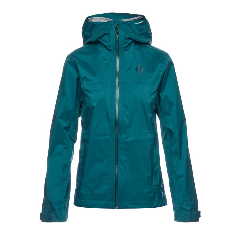 Black Diamond Treeline Rain Shell Women's Jackets Deep Green | 49512-YHSC