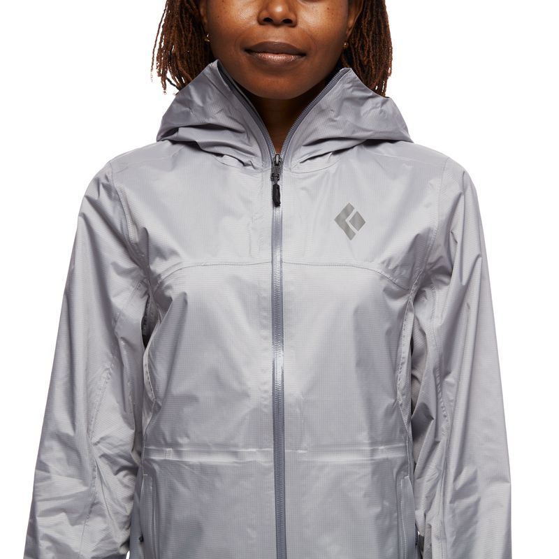 Black Diamond Treeline Rain Shell Women's Jackets Grey | 87129-EQVM