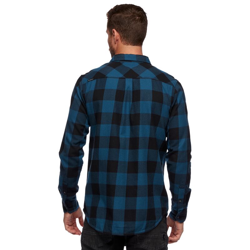 Black Diamond Zodiac Flannel Men's Tops Blue | 27816-KMFW