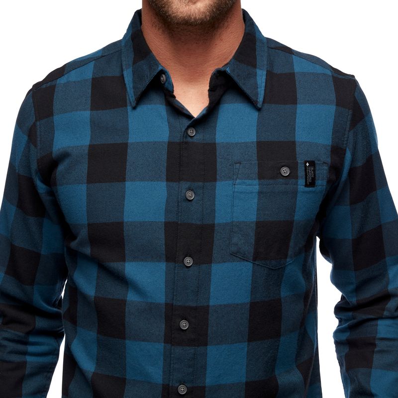 Black Diamond Zodiac Flannel Men's Tops Blue | 27816-KMFW